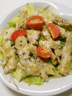 レンジで簡単☆蒸し鶏のゴマだれサラダ-レシピのメイン写真