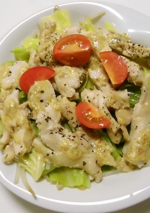 レンジで簡単☆蒸し鶏のゴマだれサラダ-レシピのメイン写真