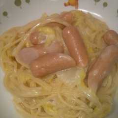 รูปของ 白菜のクリームパスタ