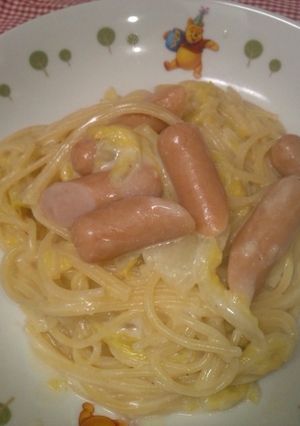 白菜のクリームパスタ-レシピのメイン写真