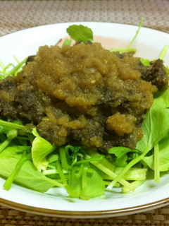 こりゃ旨い!鯨肉のみぞれ煮-レシピのメイン写真