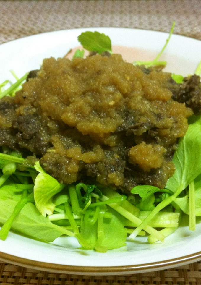 こりゃ旨い！鯨肉のみぞれ煮-レシピのメイン写真