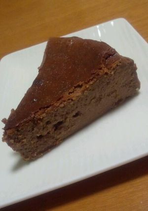 チョコレートとイチゴジャムのチーズケーキ-レシピのメイン写真