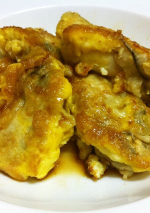 冬の簡単おつまみ！牡蠣のちょぼ焼き-レシピのメイン写真