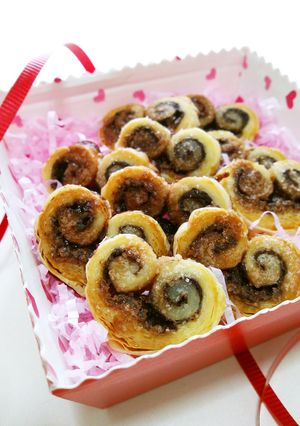 バレンタイン♡くるくるハートのチョコパイ-レシピのメイン写真