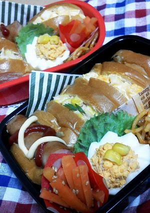 ロールパンdeふわかわミニサンド♪-レシピのメイン写真