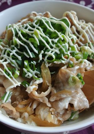 ねぎマヨ豚丼-レシピのメイン写真