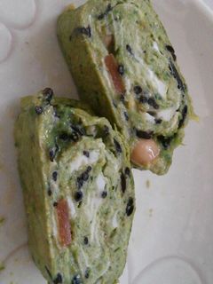 ひじきの煮物リメイク!ホウレン草入卵焼き-レシピのメイン写真