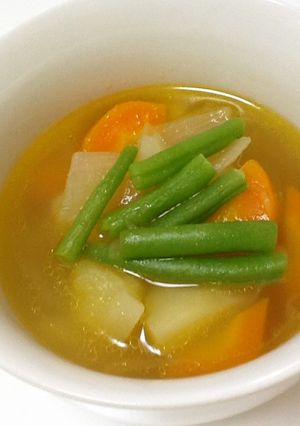 インゲンじゃがいもの野菜スープ-レシピのメイン写真