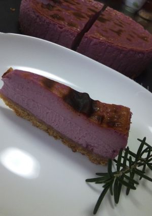 紫いものベイクドチーズケーキ-レシピのメイン写真