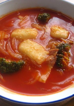 餅入り☆トマトスープ-レシピのメイン写真