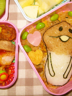 キャラ弁「なめこ弁当」-レシピのメイン写真