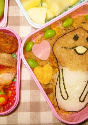 キャラ弁「なめこ弁当」-レシピのメイン写真