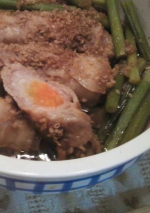 レンジで出来る☆豚肉のロール蒸し-レシピのメイン写真