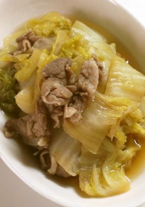 水っぽくならない！白菜と豚の簡単煮-レシピのメイン写真