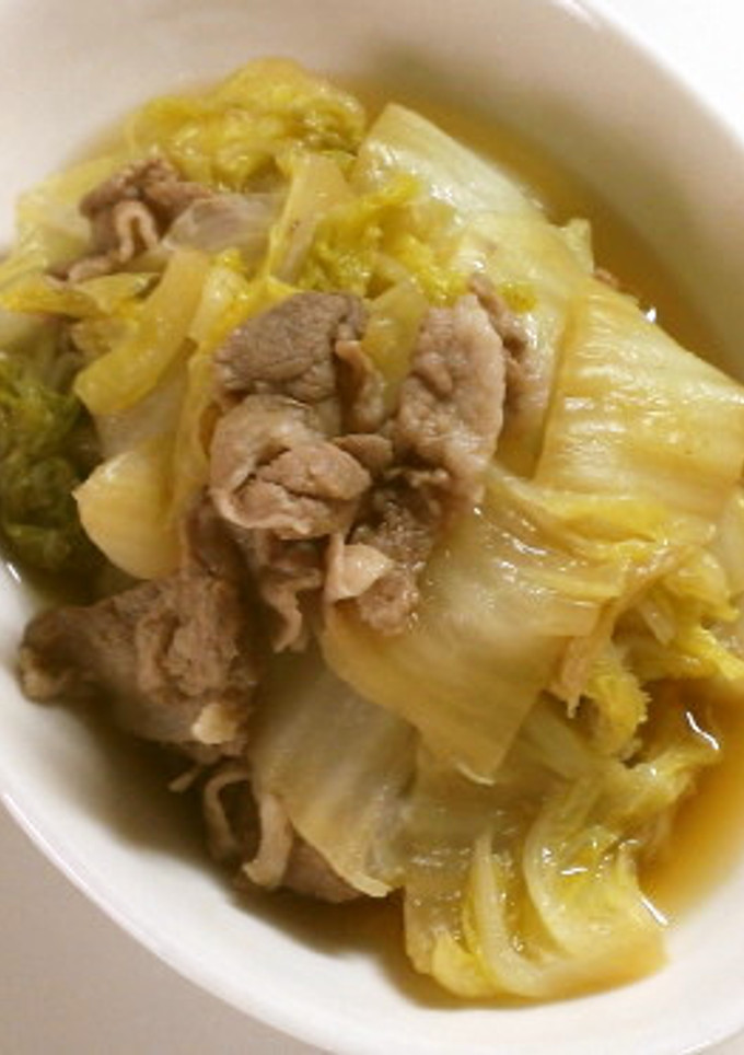 水っぽくならない！白菜と豚の簡単煮-レシピのメイン写真