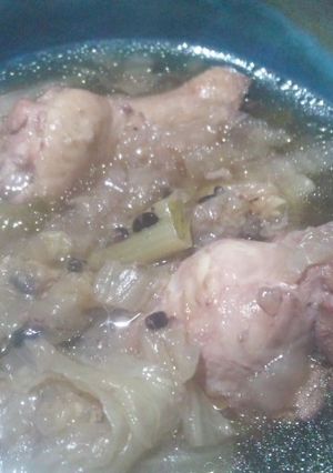 活力なべで、手羽元の醤油麹スープ-レシピのメイン写真