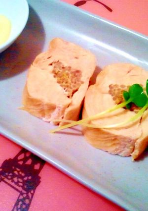 レンジで簡単美味！むね肉のもやしロール★-レシピのメイン写真