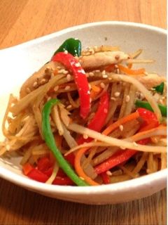 鶏とピーマンのきんぴらごぼう-レシピのメイン写真
