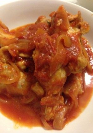 簡単☆水なし!鶏手羽元のトマト煮-レシピのメイン写真