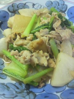 かぶと豚肉炒め-レシピのメイン写真