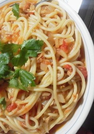 ツナトマトパスタ-レシピのメイン写真