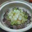 豚肉でネギ鍋