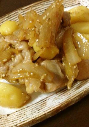 ゴハンに合う！簡単ごま鶏じゃが-レシピのメイン写真
