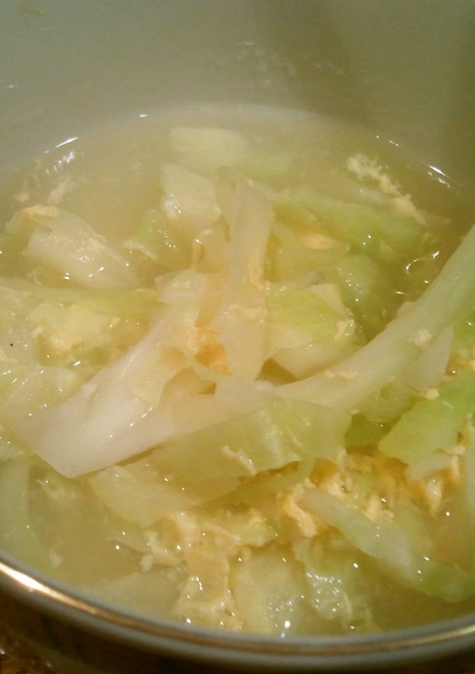 キャベツとたまごのやさしいスープ-レシピのメイン写真