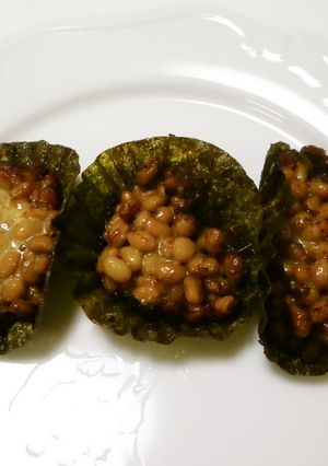のりカップで簡単☆納豆の磯辺揚げ-レシピのメイン写真