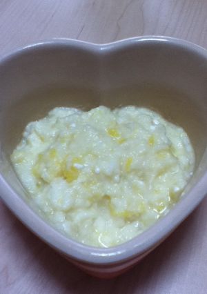 離乳食＊さつま芋とクリームチーズのパン粥-レシピのメイン写真