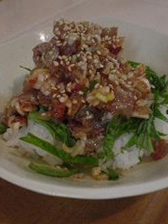 韓国風 鯵のたたき丼!-レシピのメイン写真