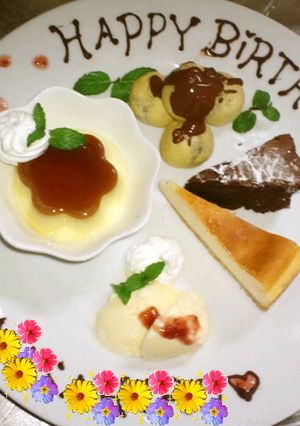 カフェ風ケーキプレート-レシピのメイン写真