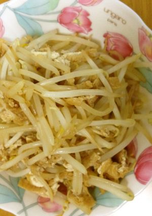 栄養にがさない！美味しい！もやし炒め！-レシピのメイン写真