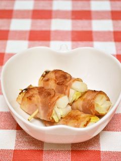 お弁当★白菜の芯ベーコン巻き-レシピのメイン写真