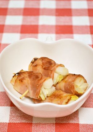 お弁当★白菜の芯ベーコン巻き-レシピのメイン写真
