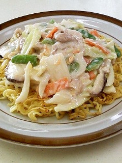 ホットミルクあんかけ焼きそば-レシピのメイン写真