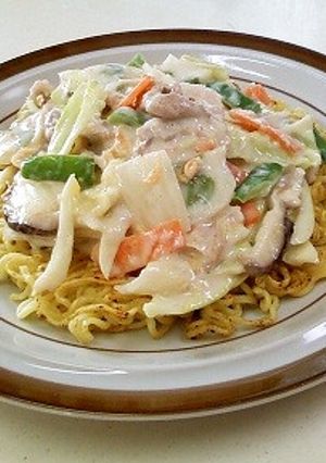 ホットミルクあんかけ焼きそば-レシピのメイン写真
