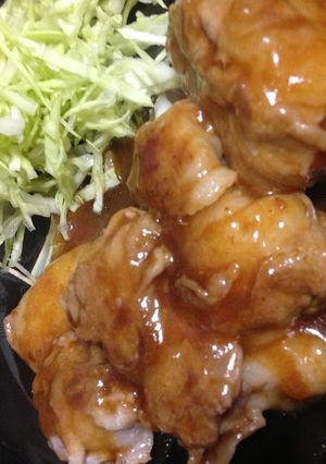 豚焼肉の餅包み焼き-レシピのメイン写真