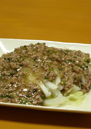 蒸し白菜のツヤツヤあんかけ♪-レシピのメイン写真