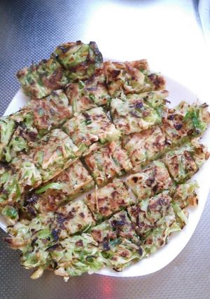 キャベツと沢庵♪お好み焼き-レシピのメイン写真