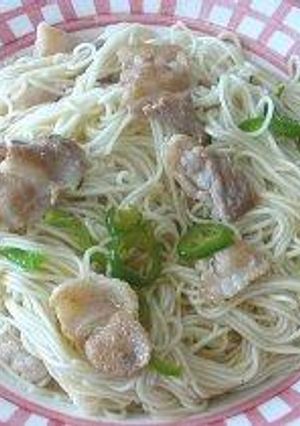 豚ばら塩そうめん-レシピのメイン写真