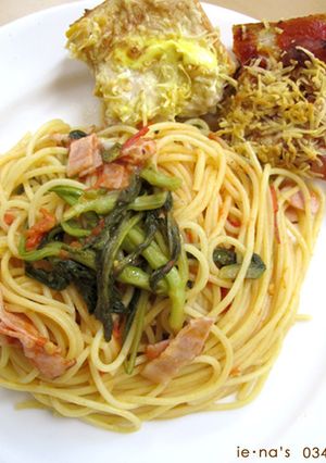 なばなとトマトのパスタ-レシピのメイン写真