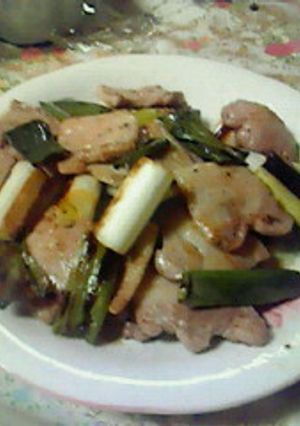 簡単！豚バラ肉の炒め物-レシピのメイン写真