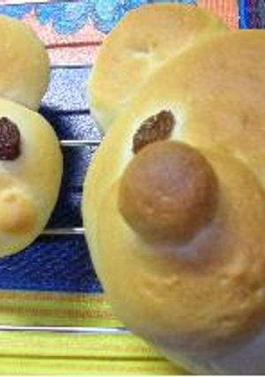 チョコのふわふわくまパン-レシピのメイン写真