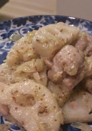 チキンとレンコンのマスタード炒め-レシピのメイン写真