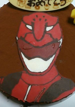 誕生日ケーキ　キャラクターデコチョコ-レシピのメイン写真