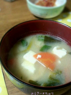 あったか*ほうれん草の味噌汁-レシピのメイン写真