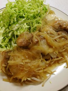 お餅&豚の生姜焼き-レシピのメイン写真