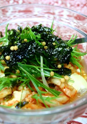 お助けレシピ◎あったかキムチ豆腐-レシピのメイン写真